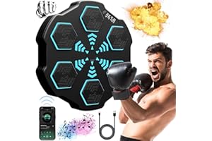 YEAHBOOM Maquina de Boxeo Musical,Boxeo Pared Musical,ElectrónicoMúsica Boxing Machine,Music Boxing Machine Adultos,Máquina de Entrenamiento de Boxeo,Maquina Boxeo Musical Pared,Smart Bluetooth Music Boxeador