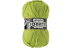 Hilo de Acrilico Ovillo de Lana para Tejer Crochet Ganchillo o Punto Torrijo SONATA 30g, Ovillo de Lana Suave Acrílica para Tejer | 1 Unidad, Color 1561-VERDE