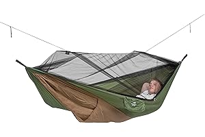 AMAZONAS Ultralight Adventure Mosquito Hammock Thermal 470 g 275 x 140 cm Pack Size 33 x 8.5 cm up to 150 kg