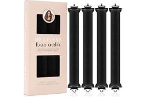 YIKKI 4 pezzi bigodino lungo per boccoli, bigodini morbidi per dormire, heatless hair curler, bigodini per capelli con effetto notte per donne, tutti i tipi di capelli