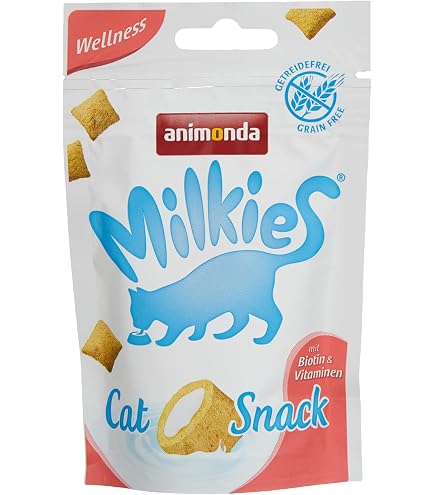 WHISKAS Knusperbags Kattensnacks – Kip En Kaas, 6x60g, Minder Dan 2 Kcal Per Traktatie