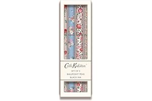 The Great British Card Company Cath Kidston Set of 4 Ballpoint Pens - Black Ink