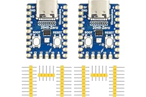 DUBEUYEW Raspberry Pi 2040-Zero Mini-Mikrocontroller-Board basierend auf dem Raspberry-Pi 2040 Dual-Core ARM Cortex M0+ Prozessor für C/C++/Python (2 Stück)