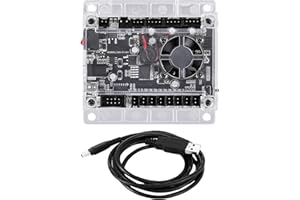 YOFULY Scheda di controllo GRBL 1.1 aggiornata con ventola di raffreddamento per 1610/2418/3018 Macchina per incisione laser fai-da-te Connessione USB con controller offline Versare CNC a 3 assi