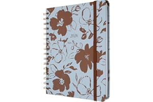 Kokonote Agenda 2026 Semana Vista A5 Mocha Petals - Agenda semanal Anual mujer Con Anillas - Incluye Pegatinas, Ilustraciones, Marcapáginas y Apartados funcionales