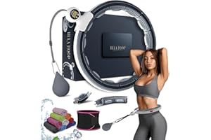 ACTIVE 100 Smart Weighted Hula Ring Hoops, Hula Circle Abnehmbarer Fitnessring mit 360 Grad Auto-Spinning Ball Massage, Gymnastik, Erwachsene Fitness für Gewichtsverlust (
