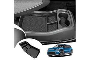 GAFAT Compatible with Kia EV9 2024-2026 Centre Console Storage Box, GT-Line / AWD e-AWD / RWD Organiser Tray Shelves Glove Box Bottom Centre Console, Neutral