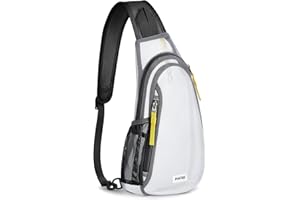 G4Free Przezroczyste kieszenie na imprezy stadionowe, przezroczyste plecaki z certyfikatem stadionu, przezroczyste plecaki koncertowe, czarny, Torebka na piersi