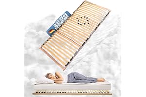 ‎COEMO Coemo Stabiler 7-Zonen Lattenrost Basic | Lattenrahmen starr 90 x 200 cm | 28 Leisten | Duo-Kappen | Härtegrad-Regulierung 5-Fach einstellbar | Bettrahmen Buche Rahmen | Made in Europe