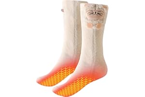 CYCYHEAT Kids Heated Socks - Boys and Girls Cute Electric Heating Socks, Upgraded 4000mAh Battery Pack (Not Ski Socks)
