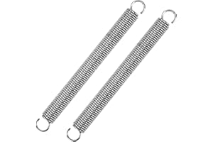 GUNGY Ressort de Traction 125mm Ressorts de Tension avec Crochets Ressorts en Acier Inoxydable Diamètre du Fil 1,5mm Diamètre Extérieur 12mm Force 6,0kg 2 Pièces