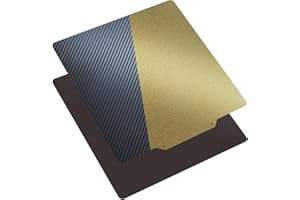 TIOPY Placa de montaje de doble cara de PEI texturizado y PET liso (fibra de carbono) 235X235 mm, Cama calefactora magnética flexible para Ender 3, Ender 3 Pro/Ender 3 V2