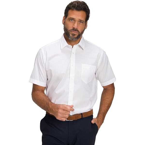 JP 1880 Herren Business Hemd In Übergrößen L-8XL – 100% Baumwolle, Vario-Kragen, Comfort Fit