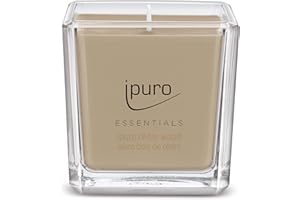 ipuro - Dekoracyjne drewno cedrowe, minimalistyczne i purystyczne świece zapachowe w szkle, intensywne z nutami drzewnymi i korzennymi, stylowa świeca 125 g