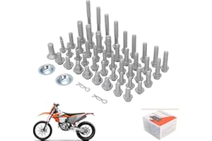 JFG RACING Tornillos Carenado Moto,Tornillos Avellanados Acero Inoxidable,Piezas Mecánicas Hexagonales para 125-530 SX/SX-F/EXC/EXC-F 2003-2021