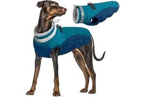 PUMYPOREITY Hundemantel XXL, Winterjacke Hund Groß Schneejacke Hund Hundemantel Fleece Grosse Hunde Wintermantel Labrador(Dunkelgrün, 2XL)