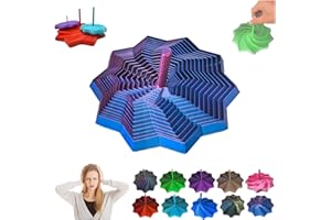 VICUULY étoile Anti-Frustration Sensorielle, Fidget Hexagonal Fractal, Jouets 3D en Forme D'étoile pour Soulager Le Stress, Cubes Sensoriels Anti-Stress pour Enfants Et Adultes (Laser Purple, L)