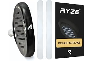 RYZE Transparent Padelracketskydd - Grov yta - Padel Racket Bumper i 2-pack - Padel Stötsäker och elastisk - Lätt att applice