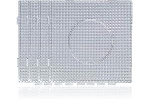 EWTSHOP 4 Stück, Bügelperlen Stiftplatten, Steckplatten, einzeln und auch als eine Fläche nutzbar, Einzelgröße 14,5 x 14,5 cm by EAST-WEST Trading GmbH