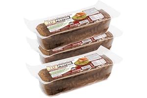 BEST DIET Bestdiet Pan de Molde Proteico Keto Sin Azucar Añadido, Rico en Fibra y Proteínas, con Semillas, Pack 3 barras de 500g