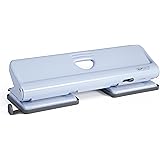 Rapesco 1348 720 Perforatrice 4-Trous en Métal, Capacité de 22 Feuilles, Bleue