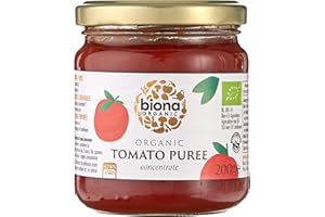 Biona Organic Tomato Puree 200g - Tomato Concentrate made from 100% Organically Certified Tomatoes - No Added Sugar, Salt or Preservative - Non GMO, Vegan