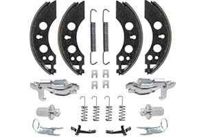 meinAnhängerersatzteil Komplettset Bremsbacken Bremsbeläge für ALKO/AL-KO Bremse 2050/2051 200x50mm