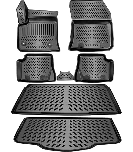 ELMASLINE Tapis De Sol 3D Et Bac Coffre Pour Jeep Avenger 2023-2025 Essence