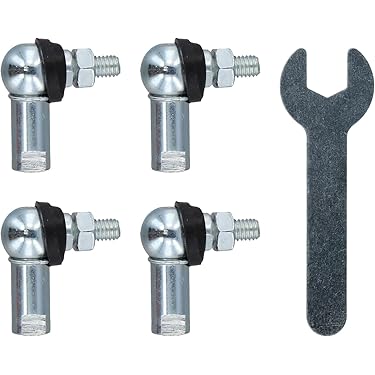 Uxcell M8 Female Thread 45# Steel Swivel Ball Joint Rod End Bearing