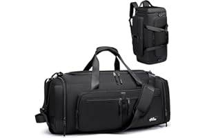 67L Sportrucksack Herren Sporttasche Groß mit Schuhfach, Mupack Sporttasche mit Rucksackfunktion&Nassfach, Sportrucksack Wasserdicht, Reisetasche Damen Groß, Weekender Sporttasche Damen Fitnesstasche