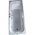 MADONNA Sentosa Acrylic 6 Feet Drop-in Rectangular Bathtub with Whirlpool Massage System -White