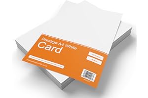 PRESTIGE SALES ONLINE Prestige 160gsm White Card - Printer/Printing Card - A4 Craft Card - Laser/Inkjet Card 250 Sheets per Pack