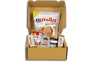 Genussleben Pudełko z 304 g Nutella Biscuits, 2 x nutella B-ready i po 1 x nutella & go, nutella 15 g i mini szklanka nutella 25 g, 366 g mieszanka nutella w dużym opakowaniu