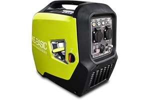 K&S BASIC KSB 21i S Generatore inverter 2000W, Generatore di Corrente Silenziato a Benzinaper consumatori di energia sensibili, motore Euro 5, classe di protezione IP23M