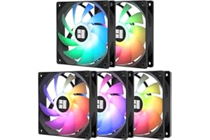 TR TL-C12C-S X5 CPU Air Fan 120 mm ARGB Case Cooler Fan Ventilador CPU Ventilador 12 V, silencioso PWM Ventilador de ordenador con rodamiento S-FDB, enfriamiento de velocidad de hasta 1550 rpm
