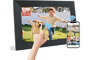 Frameo WiFi 10,1 Zoll Digitaler Bilderrahmen, 1920x1200 HD IPS Touchscreen Bilderrahmen, E