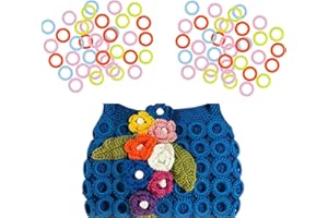 VULEVIRTUE Segnapunti per Maglieria, Segnapunti in plastica , per lavorare a maglia e all’uncinetto,Maglia Crochet bloccaggio Punto Marcatori,200 Pezzi (colore: misti)