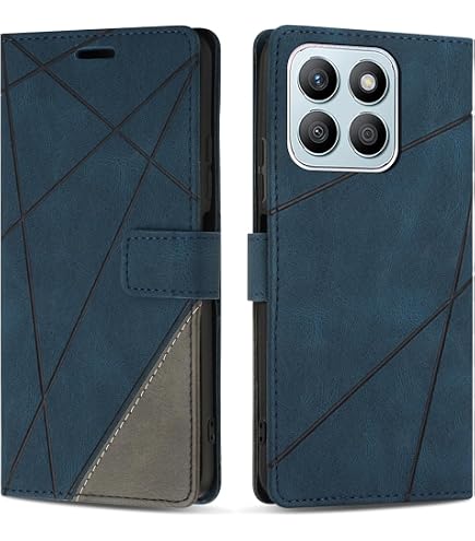Custodia A Libro In Pelle Per Honor X8b: Portafoglio Con Slot E Chiusura Magnetica, Funzione Stand, Verde