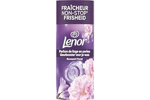 Lenor Parfum de Linge en Perles pour Lessive, 16 Lavages, Bouquet Floral, Fraîcheur Non-stop jusqu'à 12 Semaines de Stockage
