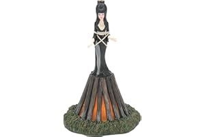 Department 56 Elvira Mistress of The Dark Village Accessories at The Stake beleuchtete Figur, 14 cm, Mehrfarbig