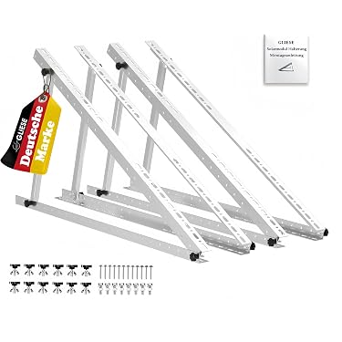 Nuzamas Support Panneaux Solaires 4 Corners - Collage Sans Perçage - Pour Camping-car, Bateau, Toit Plat