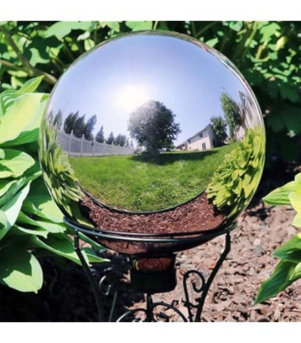 Sfera Decorativa In Acciaio Inox Per Giardino - Diametro 6 Cm, Antiruggine E Galleggiante