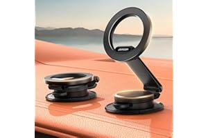 JOYROOM Supporto MagSafe Auto [Tutto Metallo & Braccio di Estensione] Sporta Cellulare Auto Magnetico da Cruscotto, Porta Telefono Auto Magsafe per iPhone15 14 13 12 e Custodia MagSafe, Nero