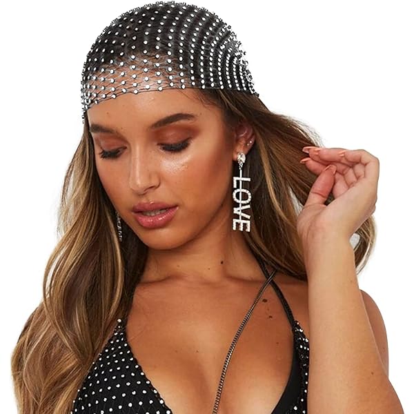 CENAPOG Strassstein Haarband Für Damen – Samt-Turban Mit Kristallen, Dehnbar, Für Party & Hochzeit