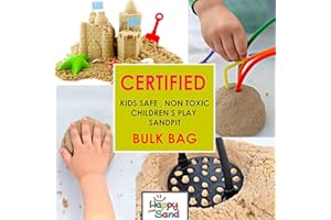 HAPPY SAND Children’s Play Sand For kids | Safe Non-Toxic for Sandpit | Certified, Clean Graded | 25KG BAG