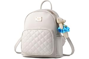 LUI SUI Mochila de cuero mini Mochila escolar impermeable casual Mochilas de viaje Monedero pequeño y lindo para niñas adolescentes Damas Mujeres