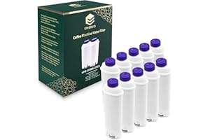 EMBRIIO EMBRO 10 Cartouche Filtrante Remplacement pour DeLonghi DLS C002 SER3017 5513292811 ECAM EC820 EC860 21.117 22.110.B 350.55.B ETAM 29.510.Sb ESAM 4200.S BCO Machines à Café, TÜV SÜD Certifiée