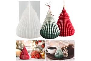 TUXUZAL Moule en Silicone 3D pour Sapin de Noël - Bougie, Résine Époxy, Savon - Décoration de Noël