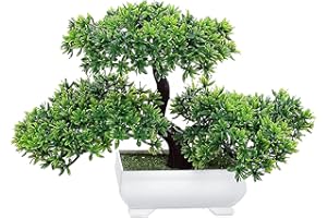 PetHot Bonsai Tree with Pot Artificial Plant Fake Tree Decoration for Home Office Desktop windowsill