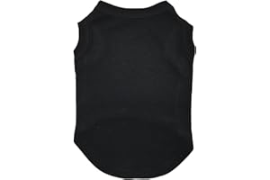 Petitebelle Camicia per cucciolo di cane tinta unita (nero, XXXL)